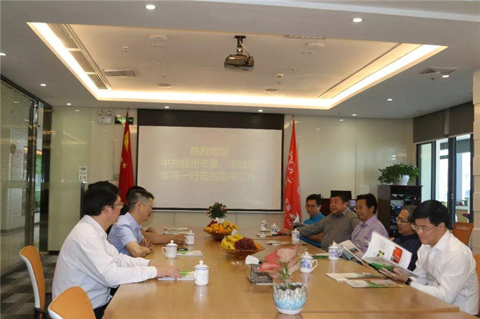 中共贛州市委常委、統(tǒng)戰(zhàn)部長(zhǎng)彭業(yè)明等領(lǐng)導(dǎo)一行到訪廣東博皓考察指導(dǎo)-3