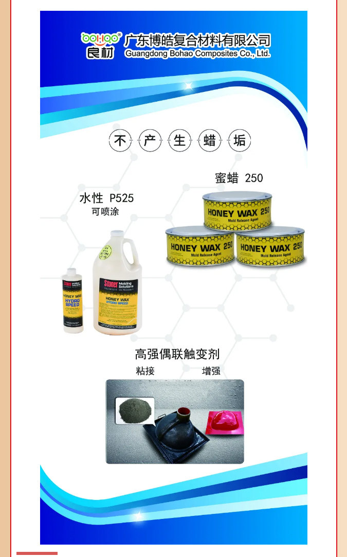 第26屆復(fù)材展廣東博皓熱推產(chǎn)品：美國Stoner脫模劑、高強(qiáng)偶聯(lián)觸變劑