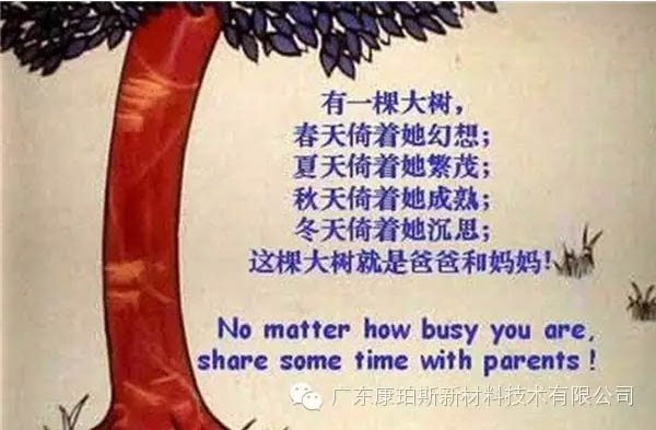 樹就是我們的父母！請愛護(hù)你們身邊的這棵樹！